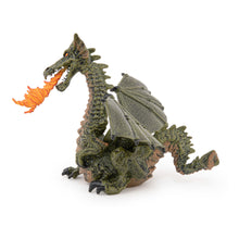 Load image into Gallery viewer, PAPO The Enchanted World Green Winged Dragon with Flame Toy Figure, Three Years or Above, Green (39025)
