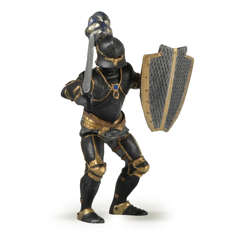 PAPO Fantasy World Knight in Black Armour Toy Figure, Three Years or Above, Black/Gold (39275)
