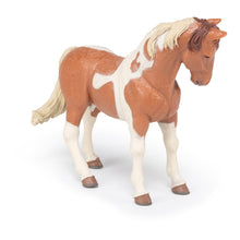 Load image into Gallery viewer, PAPO Horse and Ponies Pinto Mare Toy Figure, Three Years or Above, Brown/White (51094)
