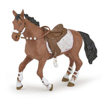 Load image into Gallery viewer, PAPO Horse and Ponies Winter Riding Girl Horse Toy Figure, Three Years or Above, Multi-colour (51553)
