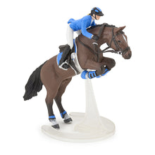 Load image into Gallery viewer, PAPO Horse and Ponies Jumping Horse with Riding Girl Toy Figure, Three Years or Above, Multi-colour (51560)
