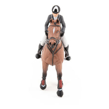 Load image into Gallery viewer, PAPO Horse and Ponies Competition Horse with Rider Toy Figure, Three Years or Above, Multi-colour (51561)
