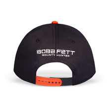 Load image into Gallery viewer, STAR WARS The Mandalorian Boba Fett Symbol Logo Adjustable Baseball Cap, Black (BA616653STW)
