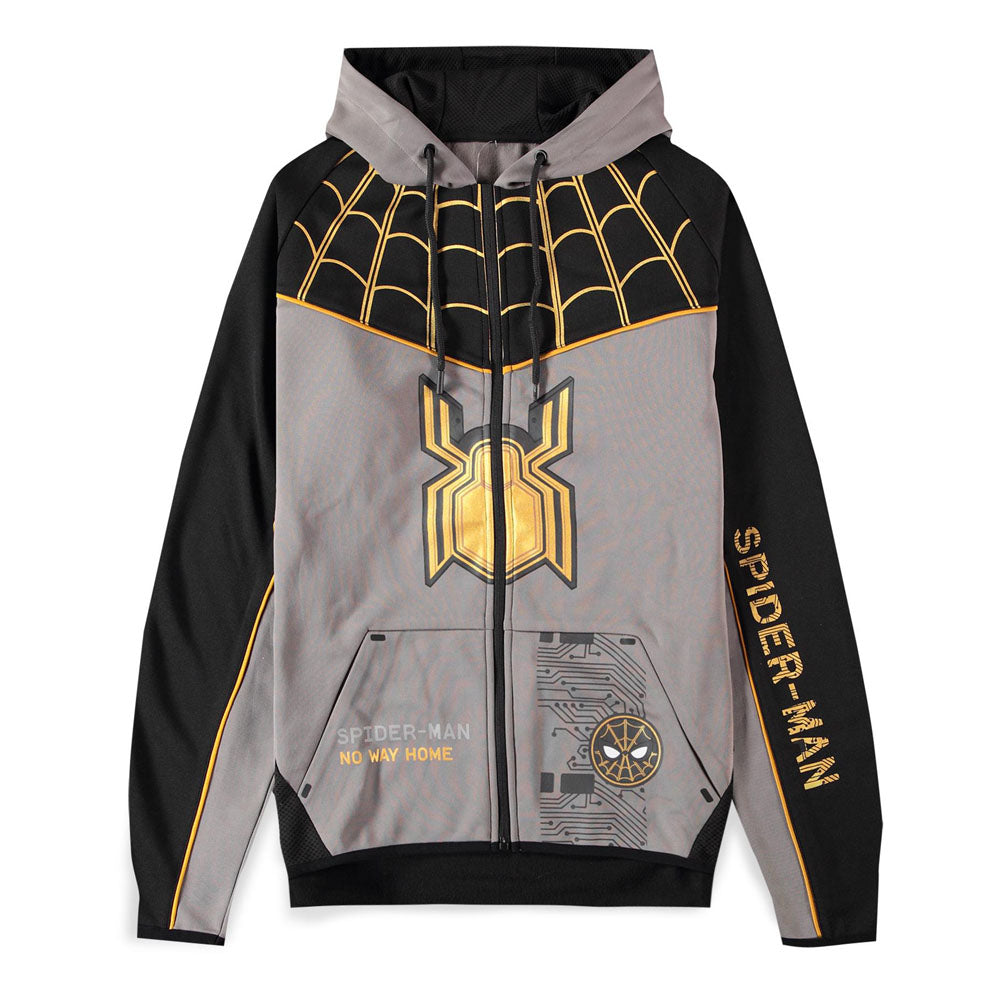 MARVEL COMICS Spider-man: No Way Home Gold Logo Web Technical Premium Hoodie
