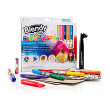 Load image into Gallery viewer, CHAMELEON KIDZ Blendy Pens Blend &amp; Spray 10 Marker Creativity Kit, Six Years or Above, Multi-colour (CK1201UK)
