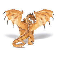 Load image into Gallery viewer, PAPO Fantasy World Gold Two Headed Dragon Toy Figure, Three Years or Above, Gold (38938)
