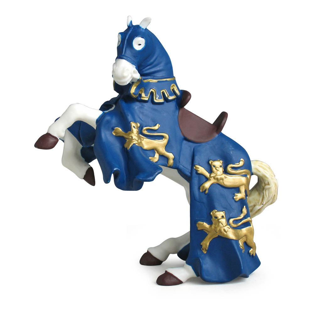 PAPO Fantasy World Blue King Richard's Horse Toy Figure, Three Years or Above, Blue/White (39339)