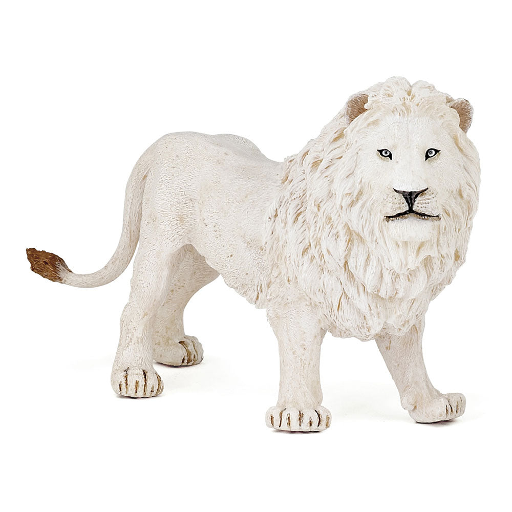 PAPO Wild Animal Kingdom White Lion Toy Figure, Three Years or Above, White (50074)