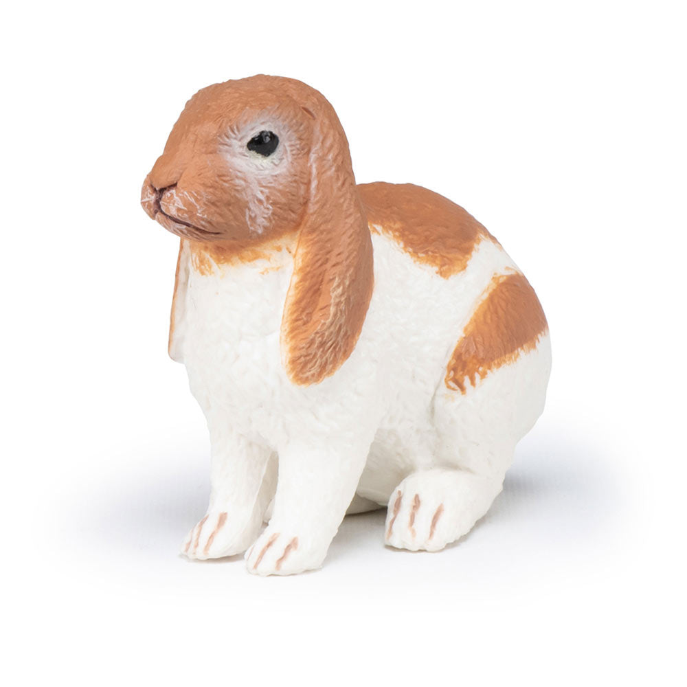 PAPO Farmyard Friends Lop Rabbit Toy Figure, Three Years or Above, Brown/White (51173)