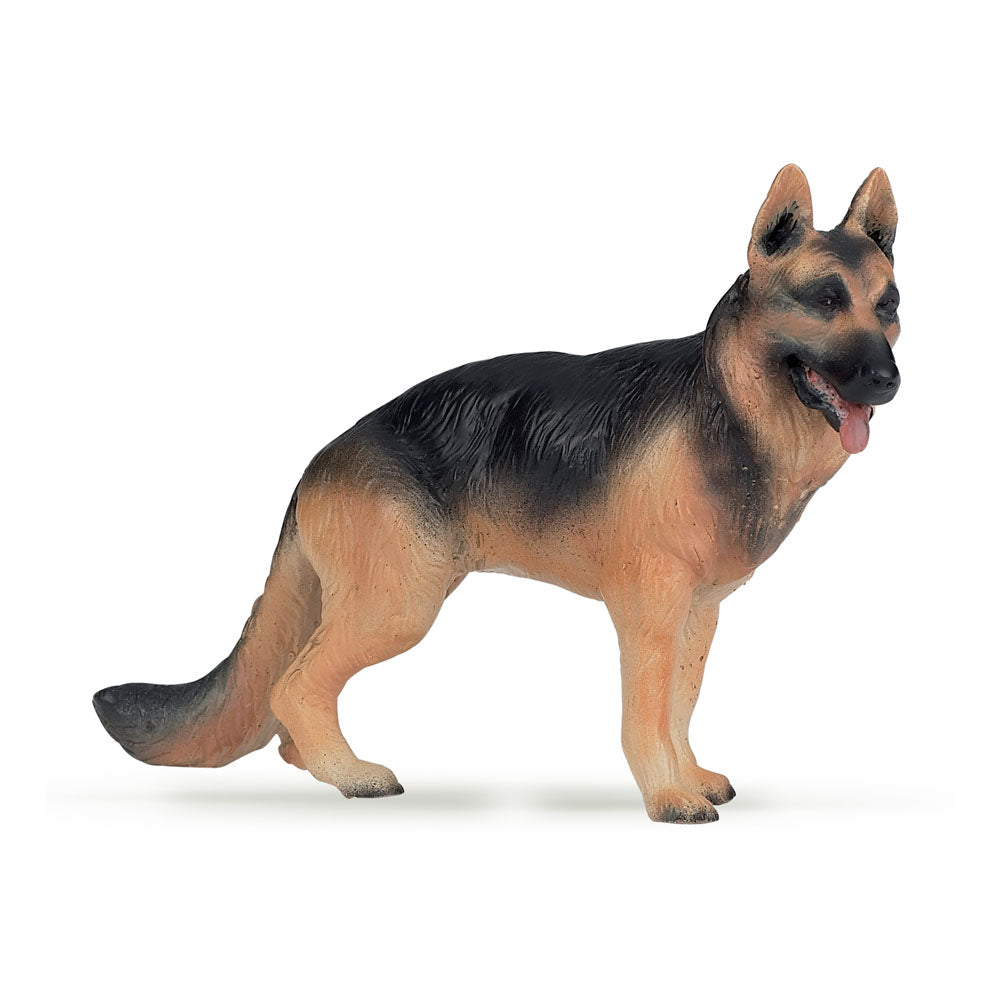 PAPO Dog and Cat Companions German Shepherd Toy Figure, Three Years or Above, Brown/Black (54004)