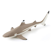 Load image into Gallery viewer, PAPO Marine Life Blacktip Reef Shark Toy Figure, Three Years or Above, Grey/White (56034)
