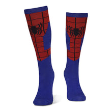 Load image into Gallery viewer, MARVEL COMICS Spider-man Web Logo Knee High Sock, 39/42 (KH034027SPN-39/42)

