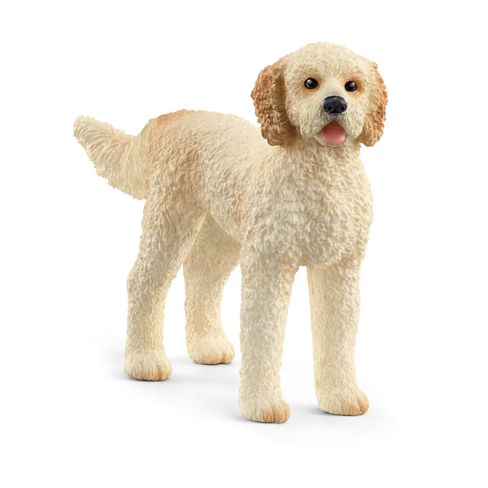 SCHLEICH Farm World Goldendoodle Toy Figure, 3 to 8 Years, Tan (13939)