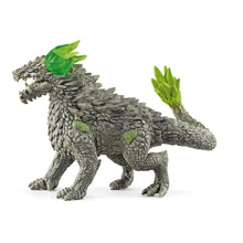 Load image into Gallery viewer, SCHLEICH Eldrador Creatures Stone Dragon Toy Figure, 7 to 12 Years, Grey/Green (70149)

