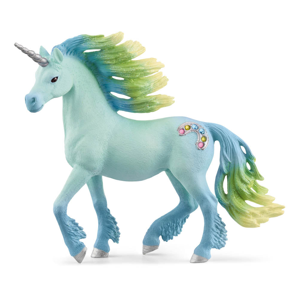 SCHLEICH Bayala Marshmallow Unicorn Stallion Toy Figure (70722)