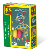 Load image into Gallery viewer, SES CREATIVE Chalks, 12 Colours, 3 to 12 Years (00201)
