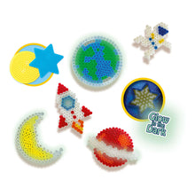 Load image into Gallery viewer, SES CREATIVE Glow in the Dark Universe Iron-on Beads Mosaic Set, 5 Years or Above (06302)
