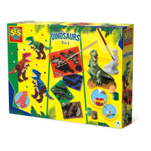 Load image into Gallery viewer, SES CREATIVE Dinosaurs 3-in-1 Craft Set, 5 Years and Above (01409)
