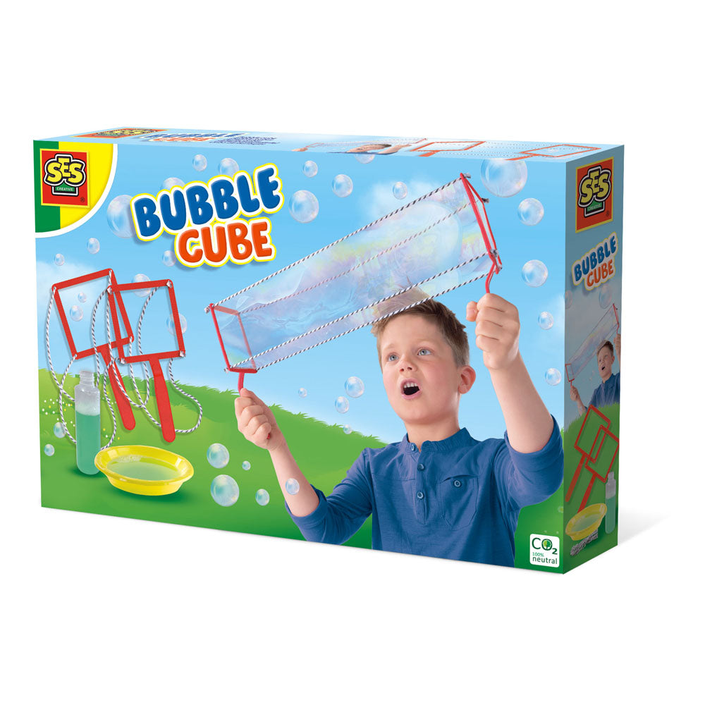 SES CREATIVE Bubble Cube Set with Bubble Solution, 5 Years and Above (02272)