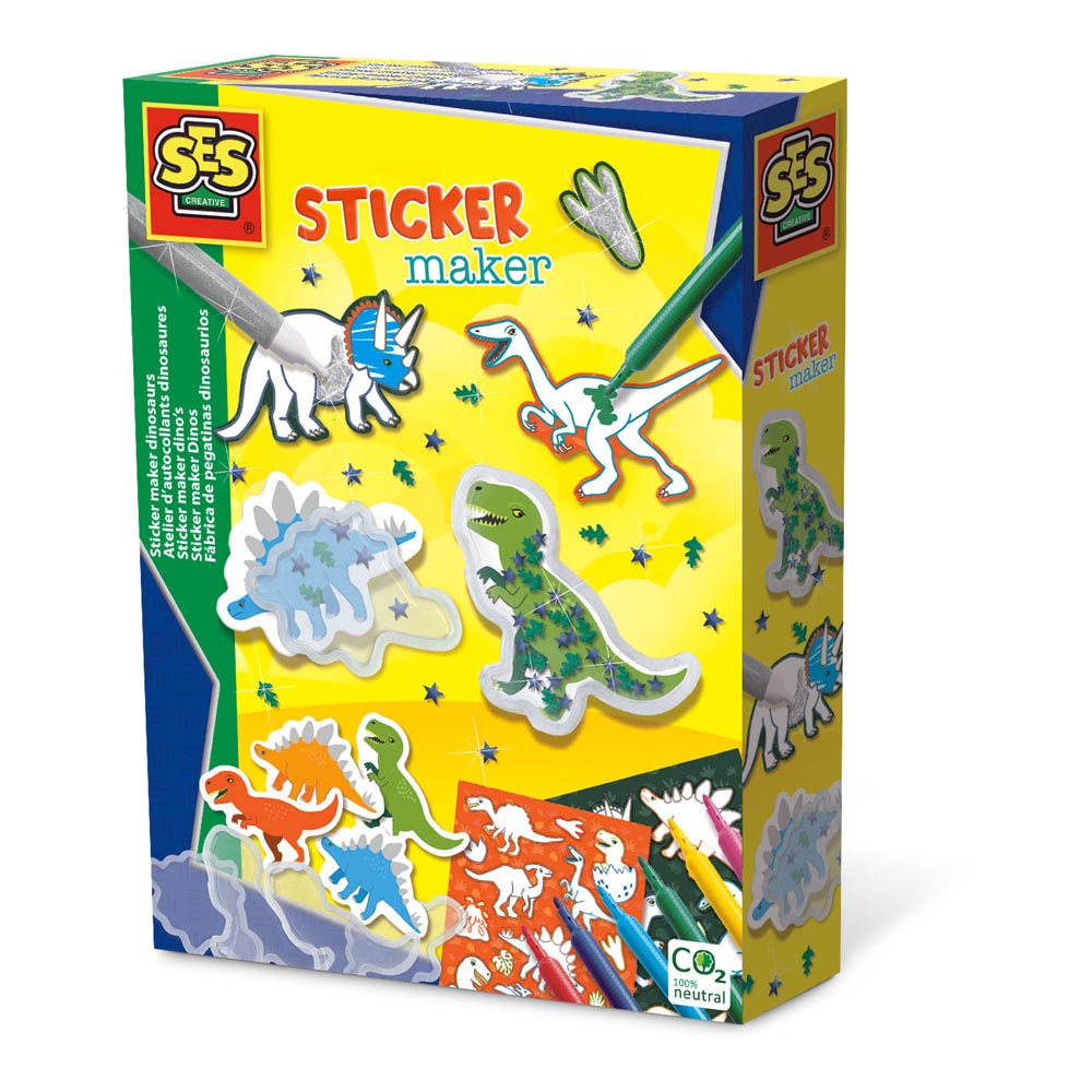 SES CREATIVE Dinosaurs Sticker Maker, 5 Years and Above (14282)