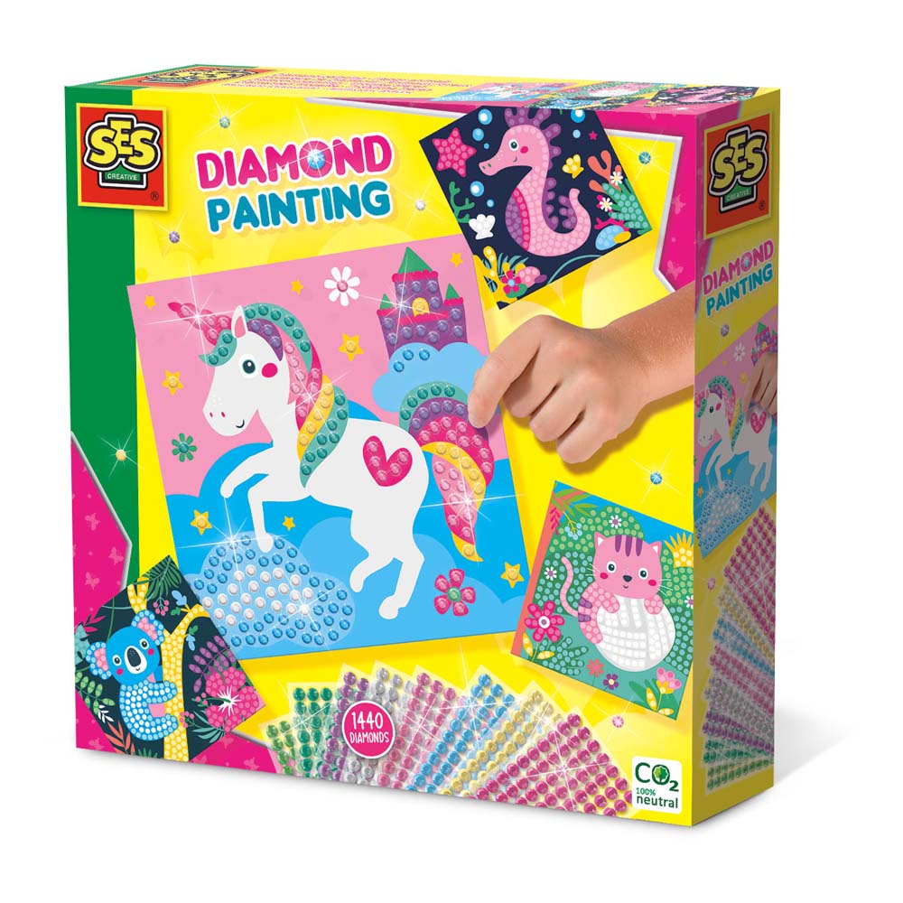 SES CREATIVE Happy Animals Diamond Painting (14701)