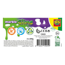 Load image into Gallery viewer, SES CREATIVE Marble Slime Duo Pack, 2x 200g Pots, 3 Years and Above (15025)
