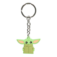 Load image into Gallery viewer, STAR WARS The Mandalorian Grogu The Child Rubber Keychain, Green (KE203442STW)
