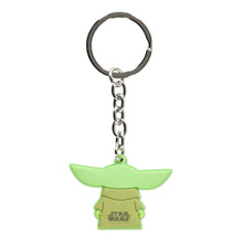 Load image into Gallery viewer, STAR WARS The Mandalorian Grogu The Child Rubber Keychain, Green (KE203442STW)
