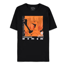 Load image into Gallery viewer, POKEMON Charizard Fired Up Train Battle Repeat T-Shirt, Male (TS350041POK)
