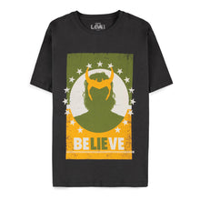 Load image into Gallery viewer, MARVEL COMICS Loki Believe Poster T-Shirt, Male (TS815265LOK)
