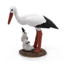 Load image into Gallery viewer, PAPO Wild Animal Kingdom Stork and Baby Stork Toy Figure (50159)
