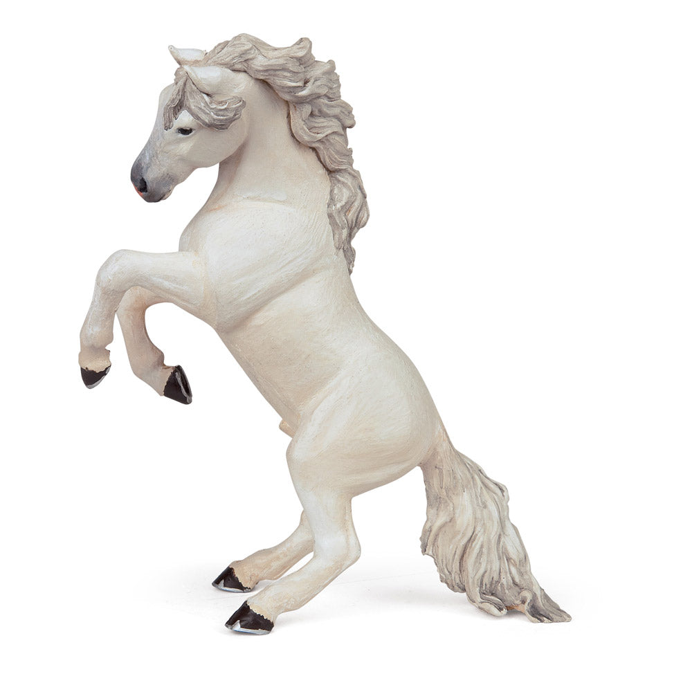 PAPO Horses and Ponies White Reared up Horse Toy Figure (51521)