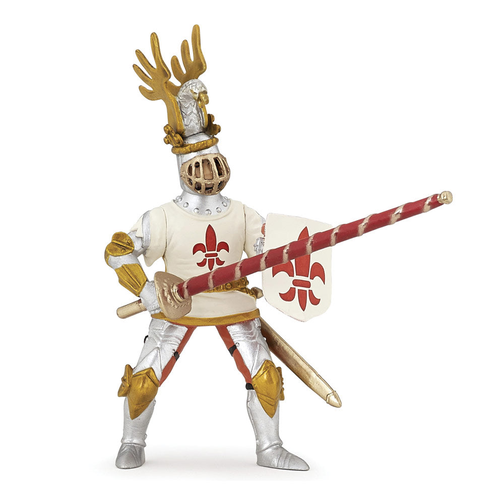 PAPO Fantasy World White Knight Fleur De Lys Toy Figure (39790)
