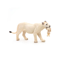 Load image into Gallery viewer, PAPO Wild Animal Kingdom White Lioness with Cub Toy Figure (50203)
