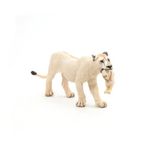 Load image into Gallery viewer, PAPO Wild Animal Kingdom White Lioness with Cub Toy Figure (50203)

