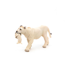 Load image into Gallery viewer, PAPO Wild Animal Kingdom White Lioness with Cub Toy Figure (50203)
