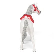 Load image into Gallery viewer, PAPO Horses and Ponies White Arabian Horse in Parade Dress Toy Figure (51568)
