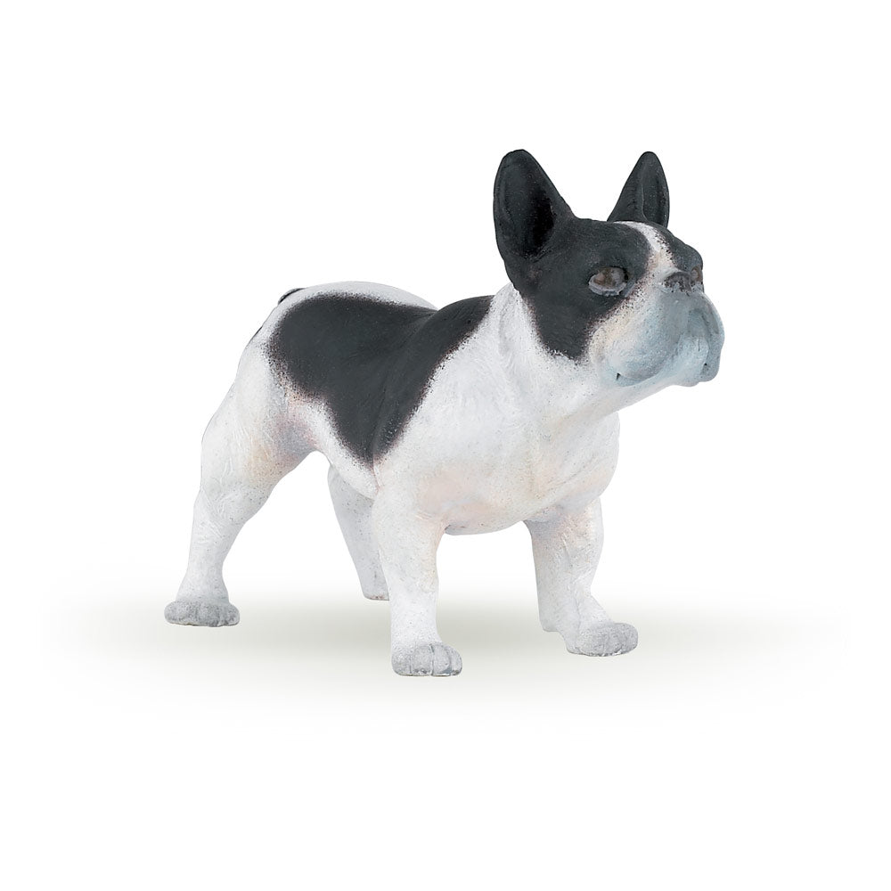 PAPO Dog and Cat Companions Black and White French Bulldog Toy Figure (54006)