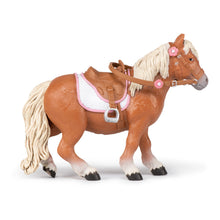 Load image into Gallery viewer, PAPO Horses and Ponies Shetland Pony with Saddle Toy Figure (51559)
