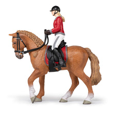 Load image into Gallery viewer, PAPO Horses and Ponies Walking Horse and Horsewoman Toy Figure (51564)
