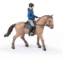 Load image into Gallery viewer, PAPO Horses and Ponies Walking Horse and Horseman Toy Figure (51565)
