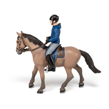 Load image into Gallery viewer, PAPO Horses and Ponies Walking Horse and Horseman Toy Figure (51565)
