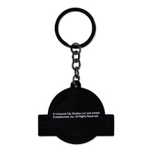 Load image into Gallery viewer, UNIVERSAL Jurassic Park Logo with Japanese Text Rubber Keychain (KE571256JPK)
