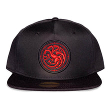 Load image into Gallery viewer, GAME OF THRONES House of Dragons House Targaryen Symbol Patch Snapback Baseball Cap (SB482843GOT)
