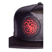 Load image into Gallery viewer, GAME OF THRONES House of Dragons House Targaryen Symbol Patch Faux Leather Novelty Hat (NH747210GOT)
