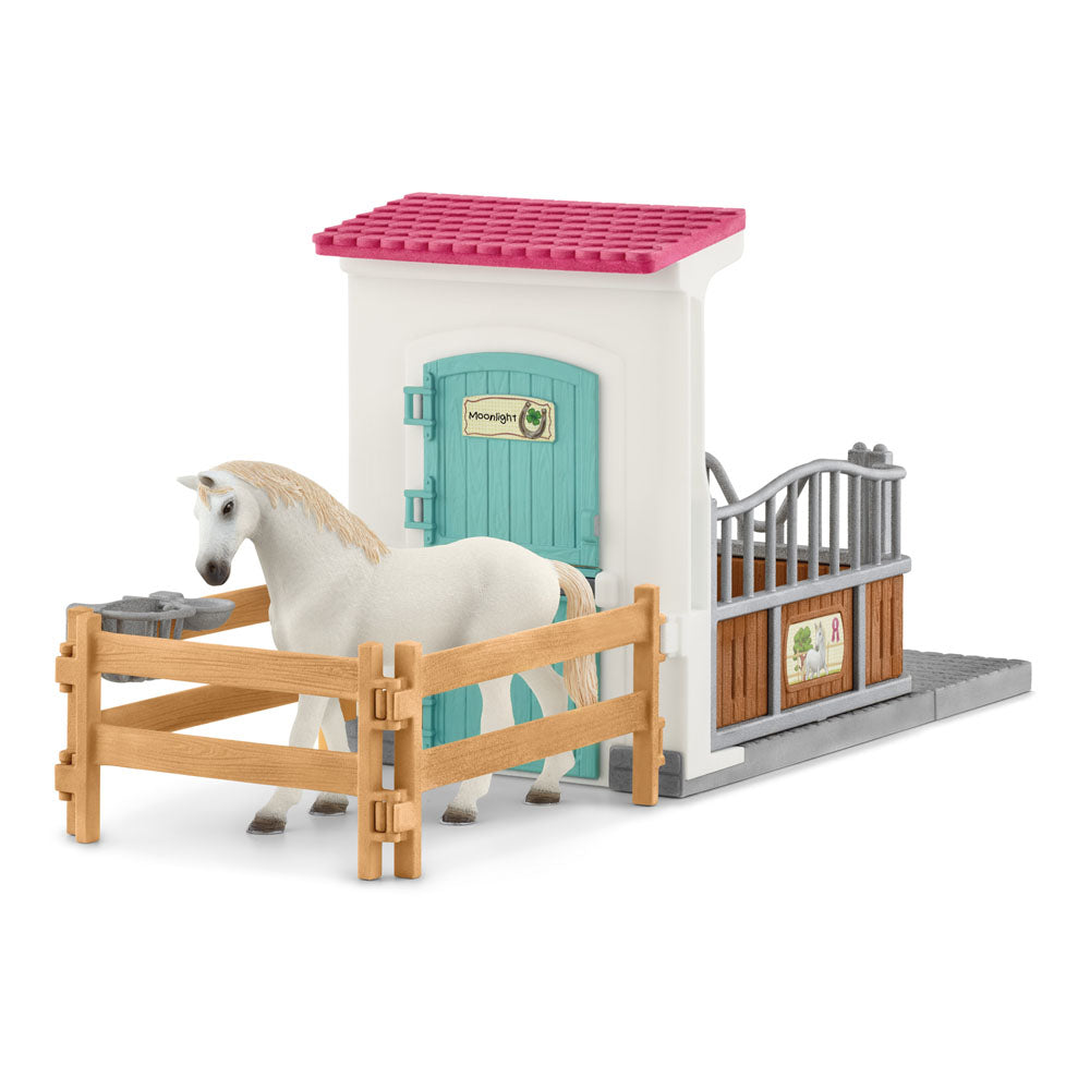 SCHLEICH Horse Club Horse Stall Extension Toy Playset, (42569)