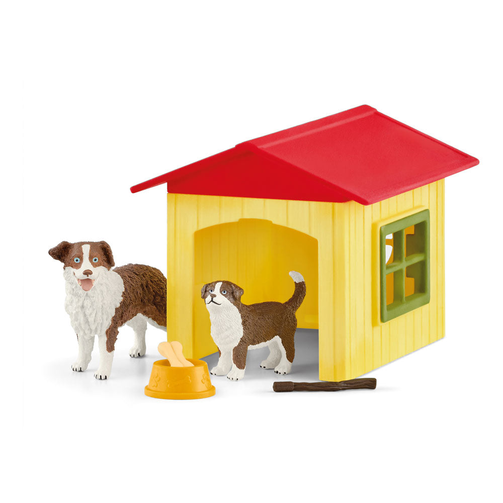 SCHLEICH Farm World Friendly Dog House Toy Playset (42573)