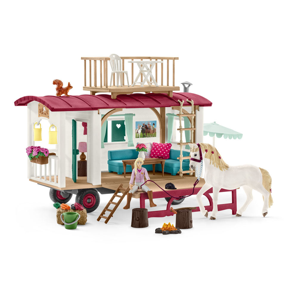 SCHLEICH Horse Club Caravan for Secret Club Meetings Toy Playset (42593)