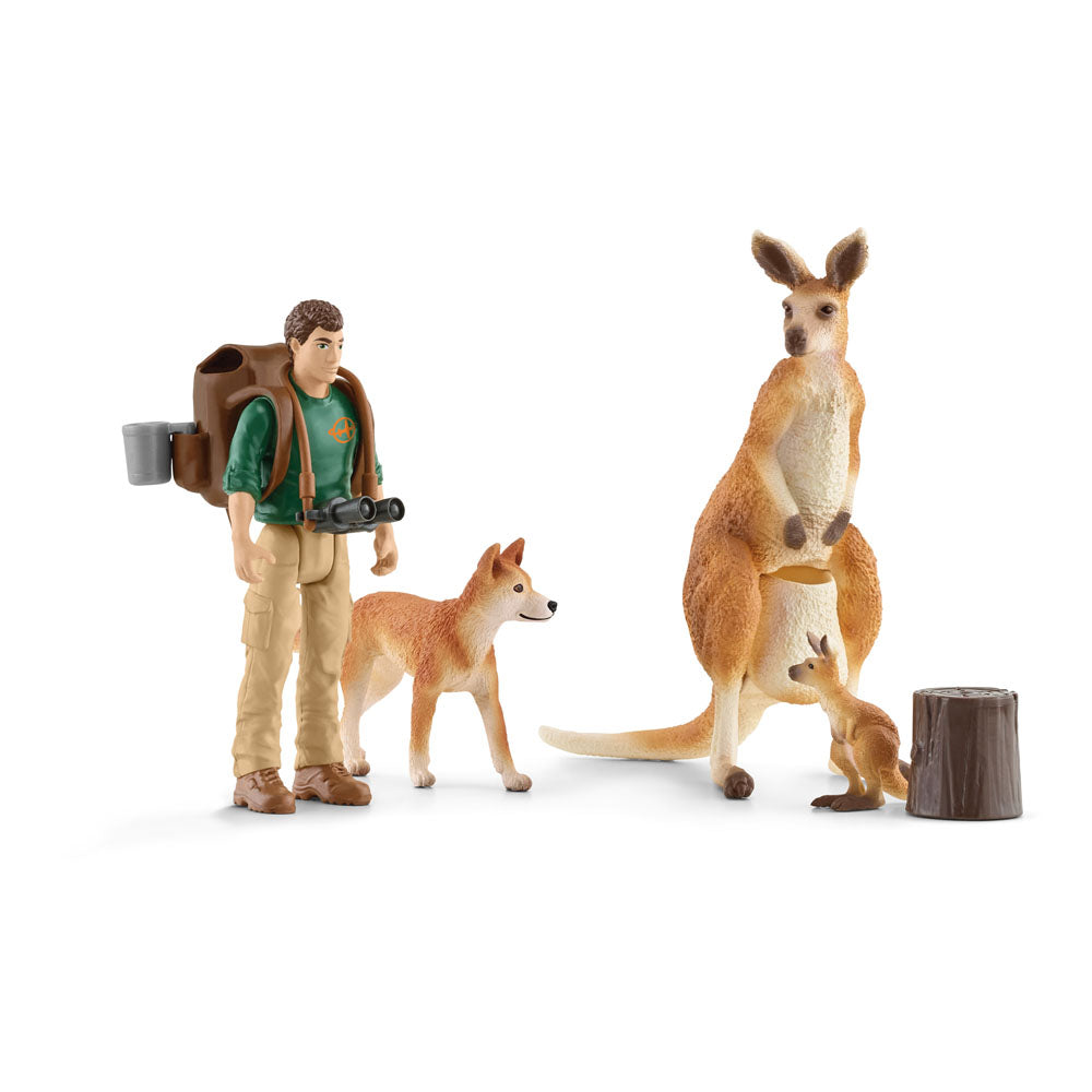 SCHLEICH Wild Life National Geographic Kids Outback Adventures Toy Playset (42623)