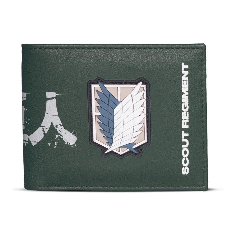 ATTACK ON TITAN Scout Regiment Logo Bi-Fold Wallet (MW078560ATT)